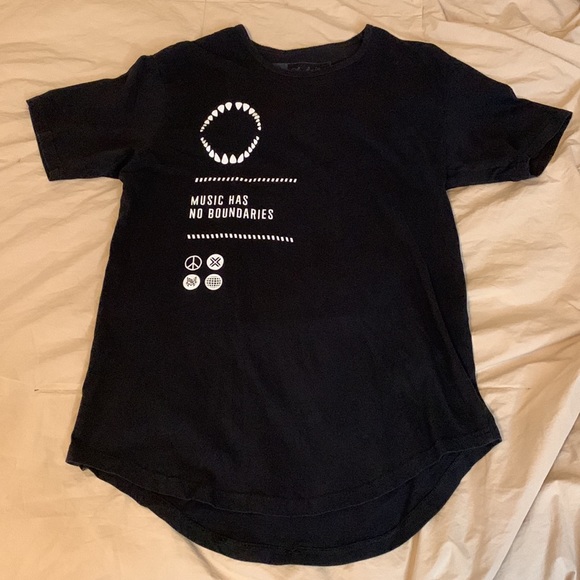 Electric family jauz music has no boundaries edm festival shirt drop hem swoop - Picture 2 of 4